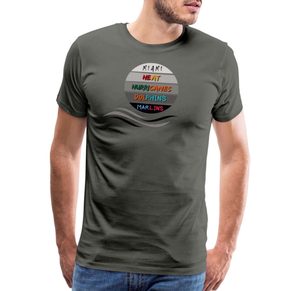 Miami Fanatic - Men's Premium T-Shirt - asphalt gray