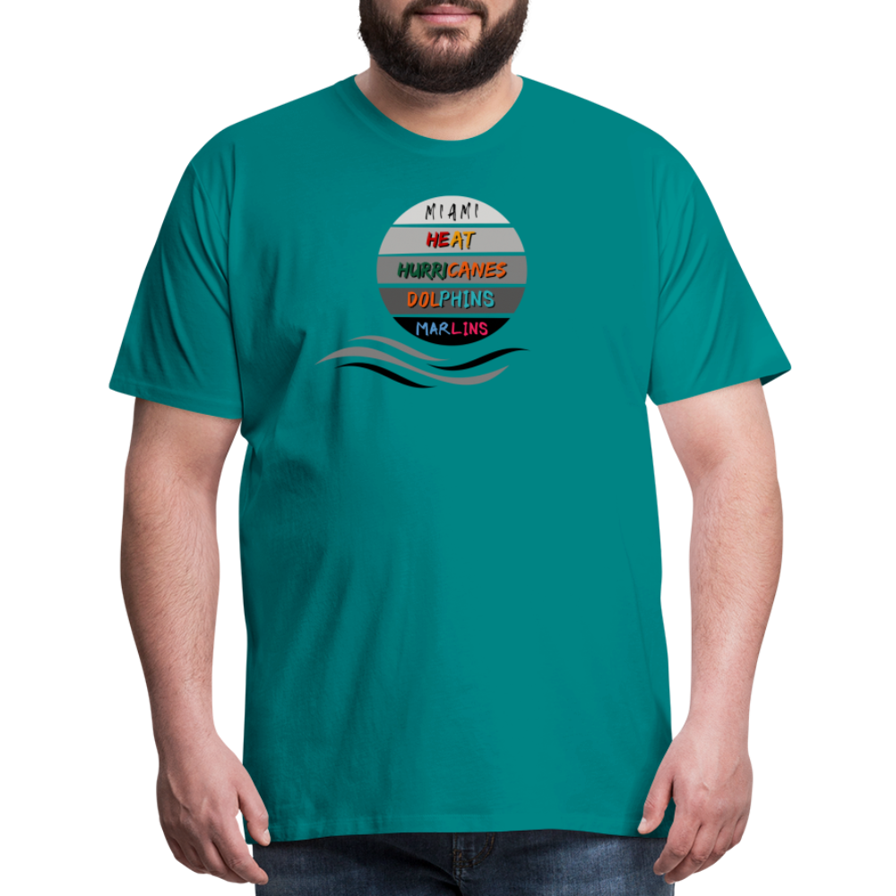 Miami Fanatic - Men's Premium T-Shirt - teal