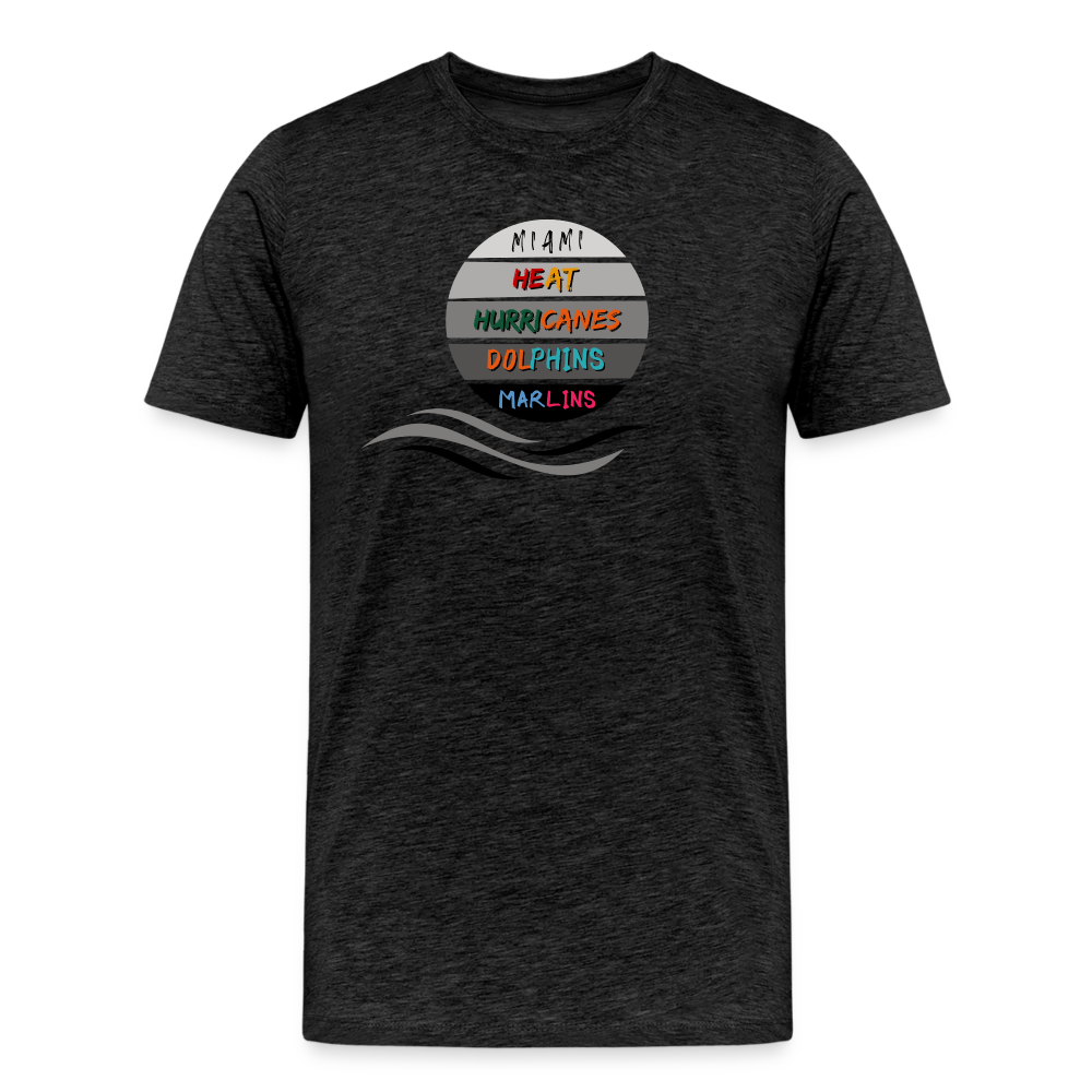 Miami Fanatic - Men's Premium T-Shirt - charcoal grey