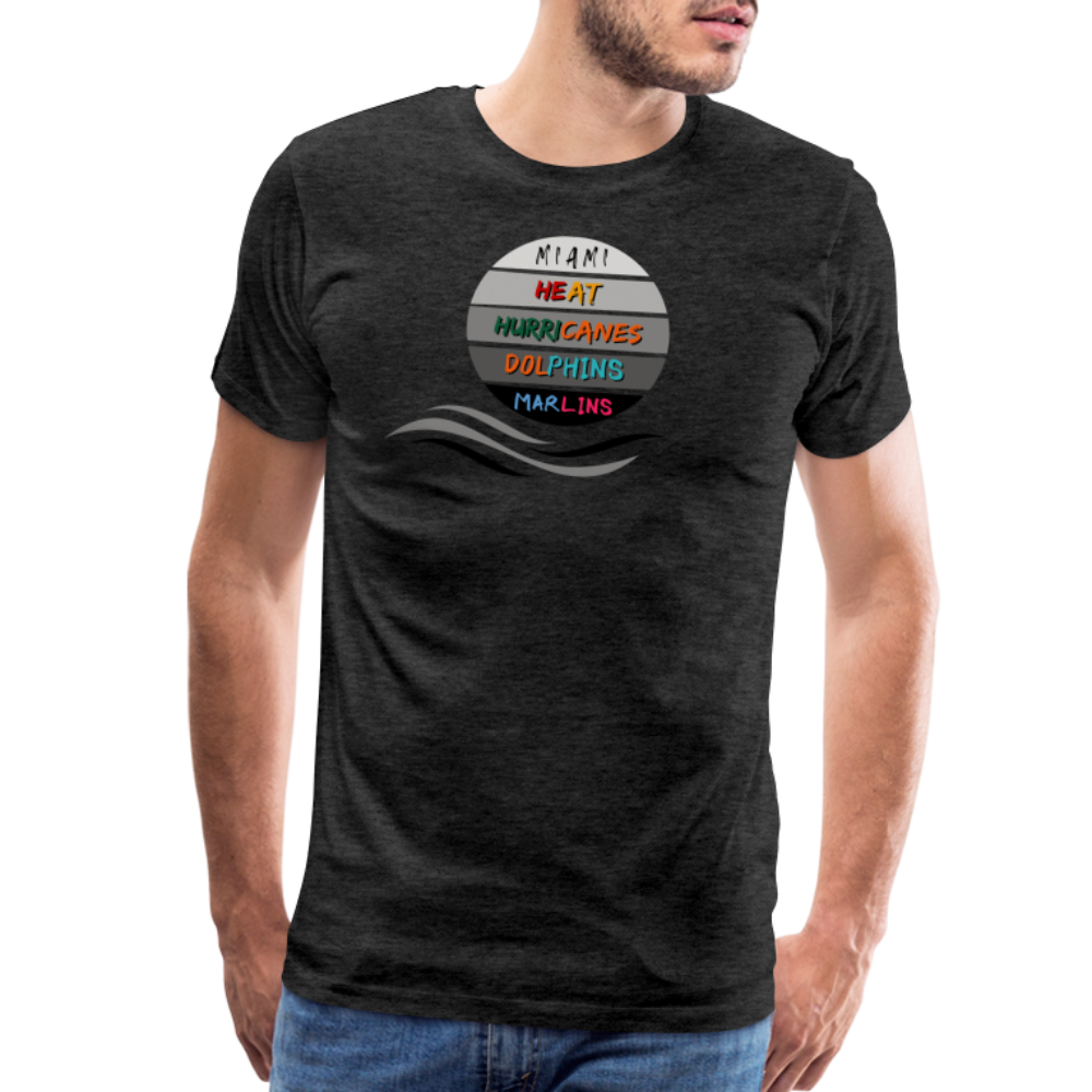 Miami Fanatic - Men's Premium T-Shirt - charcoal grey