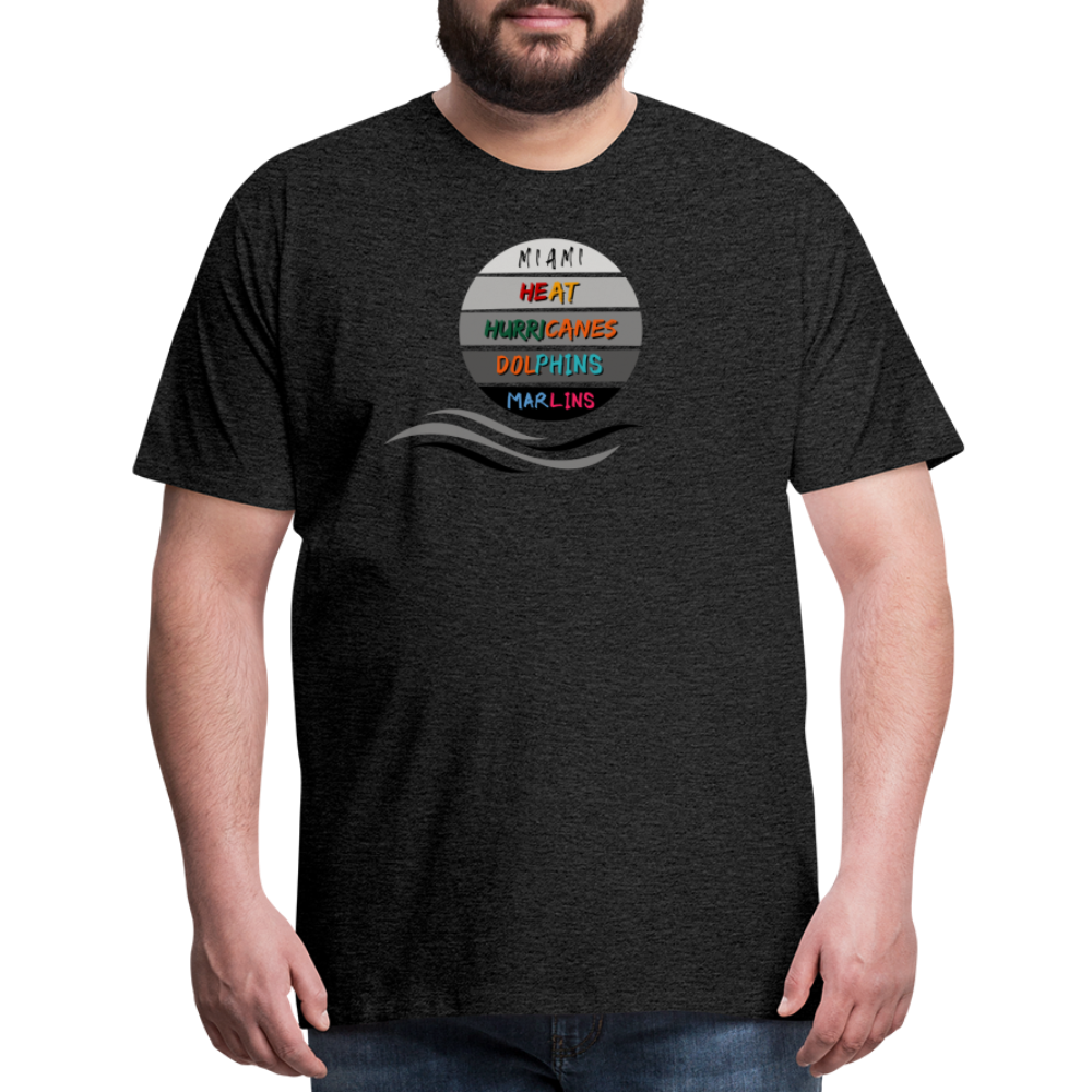 Miami Fanatic - Men's Premium T-Shirt - charcoal grey