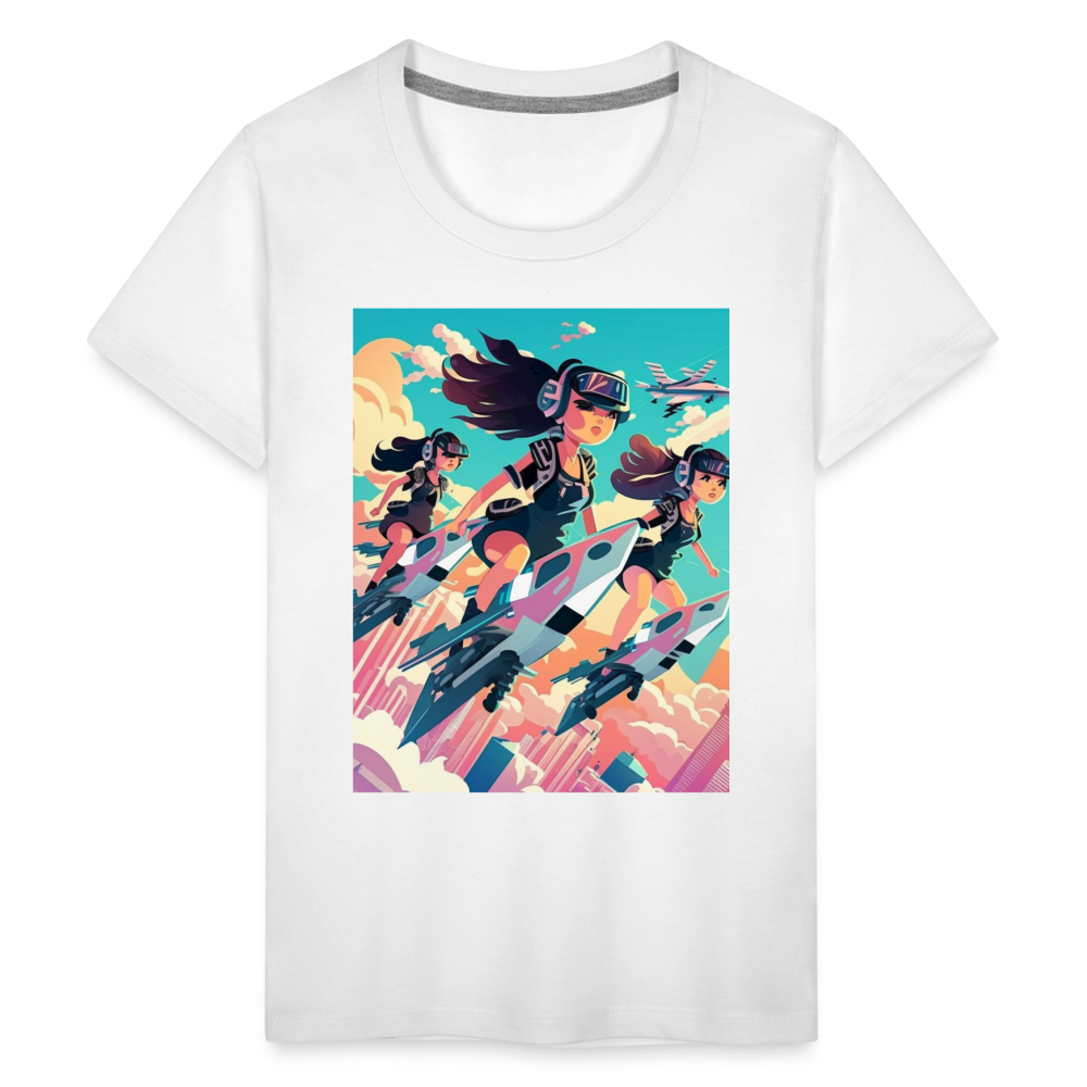 Jetsetter 3K - Kids' Premium T-Shirt - white