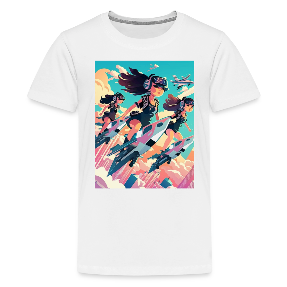 Jetsetter 3K - Kids' Premium T-Shirt - white