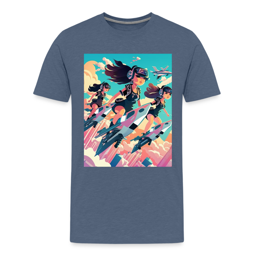 Jetsetter 3K - Kids' Premium T-Shirt - heather blue