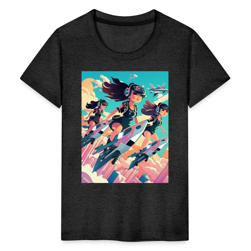 Jetsetter 3K - Kids' Premium T-Shirt - charcoal grey