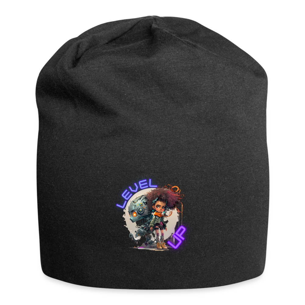 Level Up - Jersey Beanie - black