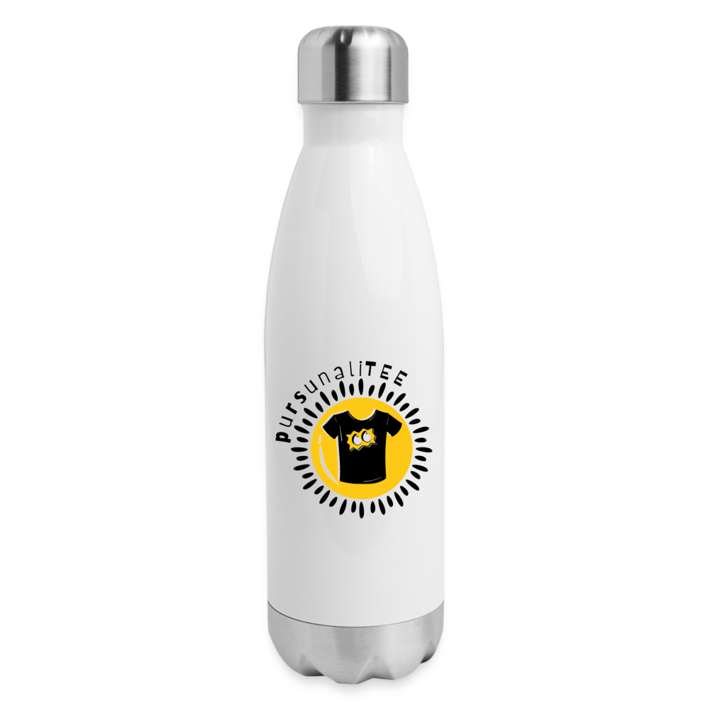 SAMPLE 2-Sided: Insulated Stainless Steel Water Bottle - white