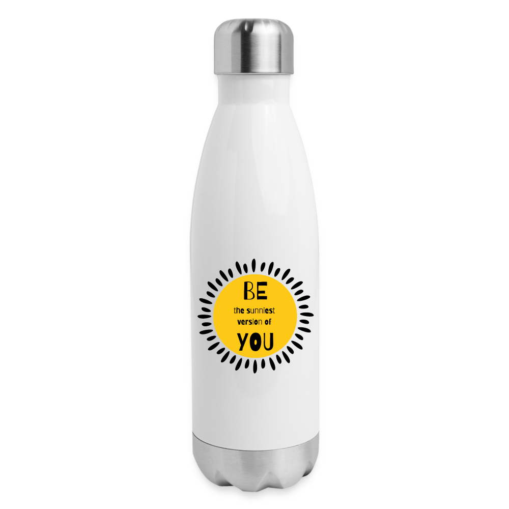 SAMPLE 2-Sided: Insulated Stainless Steel Water Bottle - white