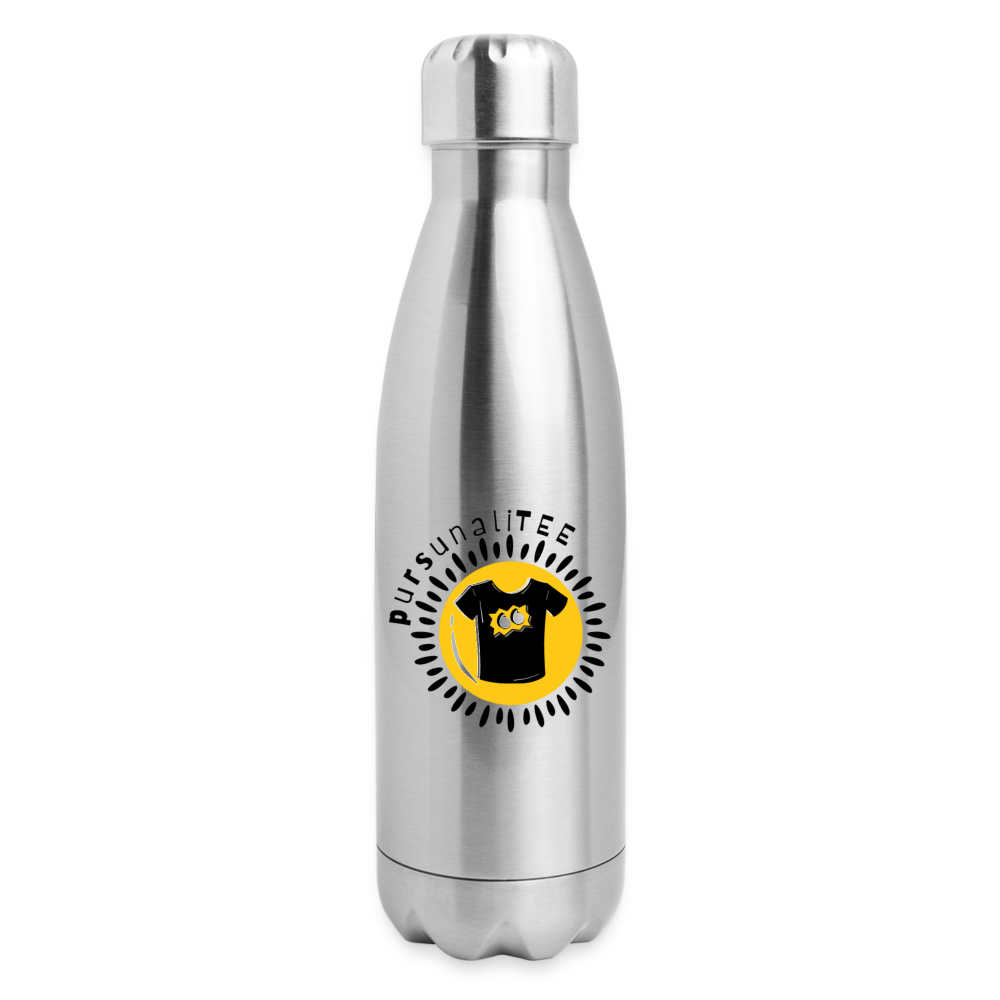 SAMPLE 2-Sided: Insulated Stainless Steel Water Bottle - silver