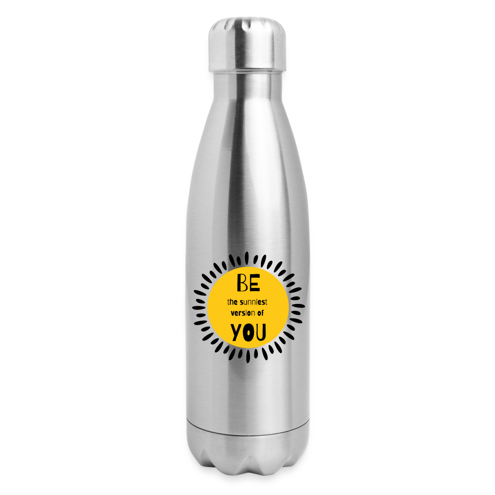SAMPLE 2-Sided: Insulated Stainless Steel Water Bottle - silver