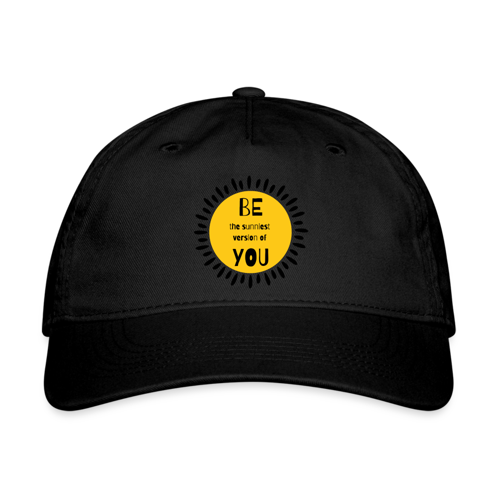 SAMPLE 1-sided: Organic Baseball Cap - black