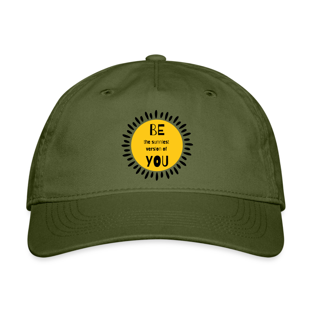 SAMPLE 1-sided: Organic Baseball Cap - olive green