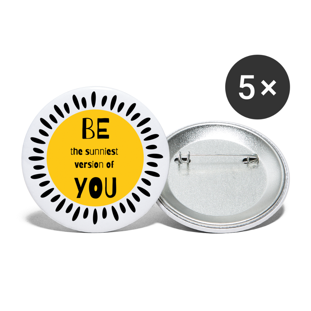 SAMPLE: Buttons small 1'' (5-pack) - white