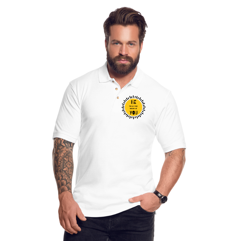 SAMPLE - Men's Pique Polo Shirt - white