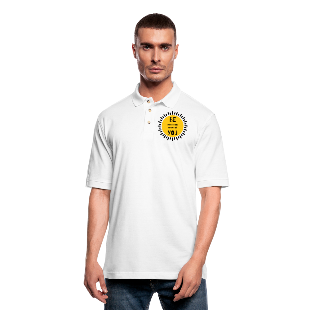 SAMPLE - Men's Pique Polo Shirt - white