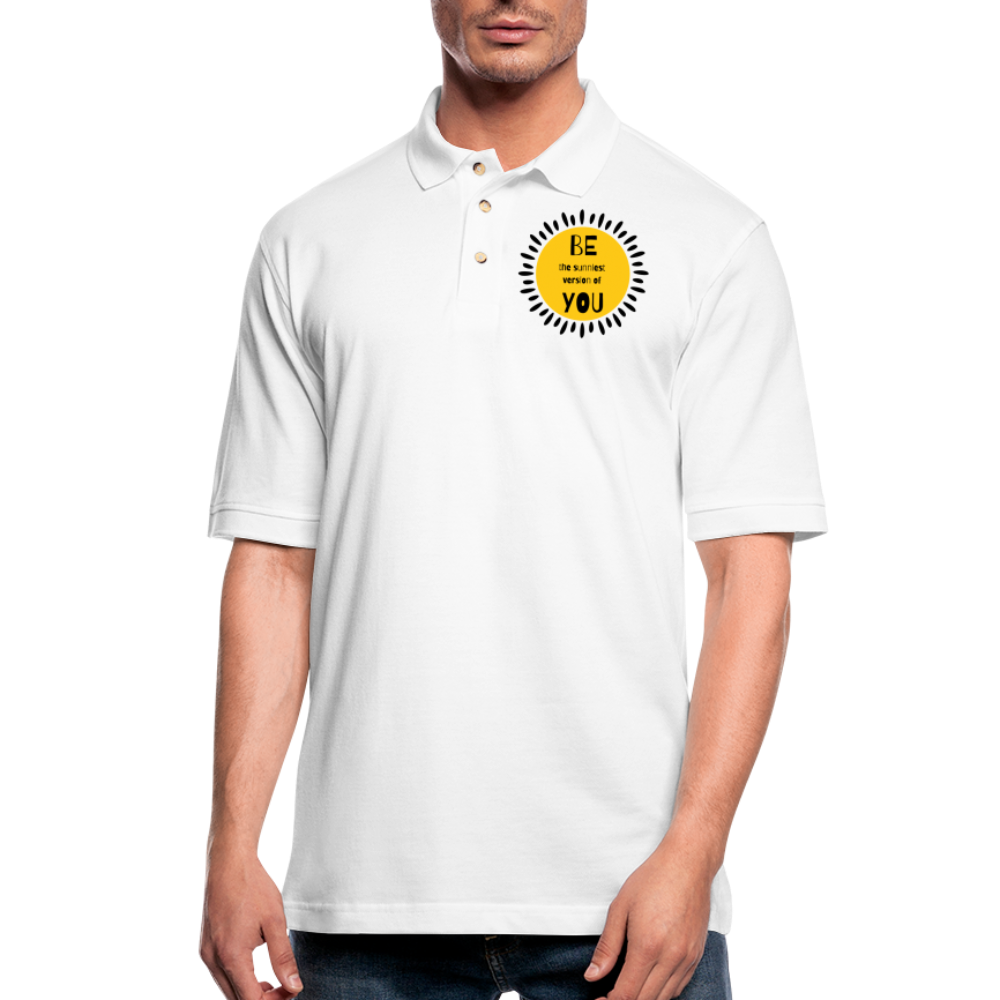 SAMPLE - Men's Pique Polo Shirt - white
