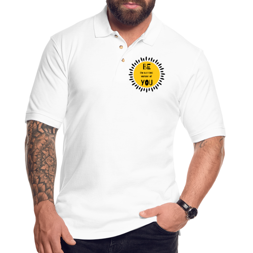 SAMPLE - Men's Pique Polo Shirt - white