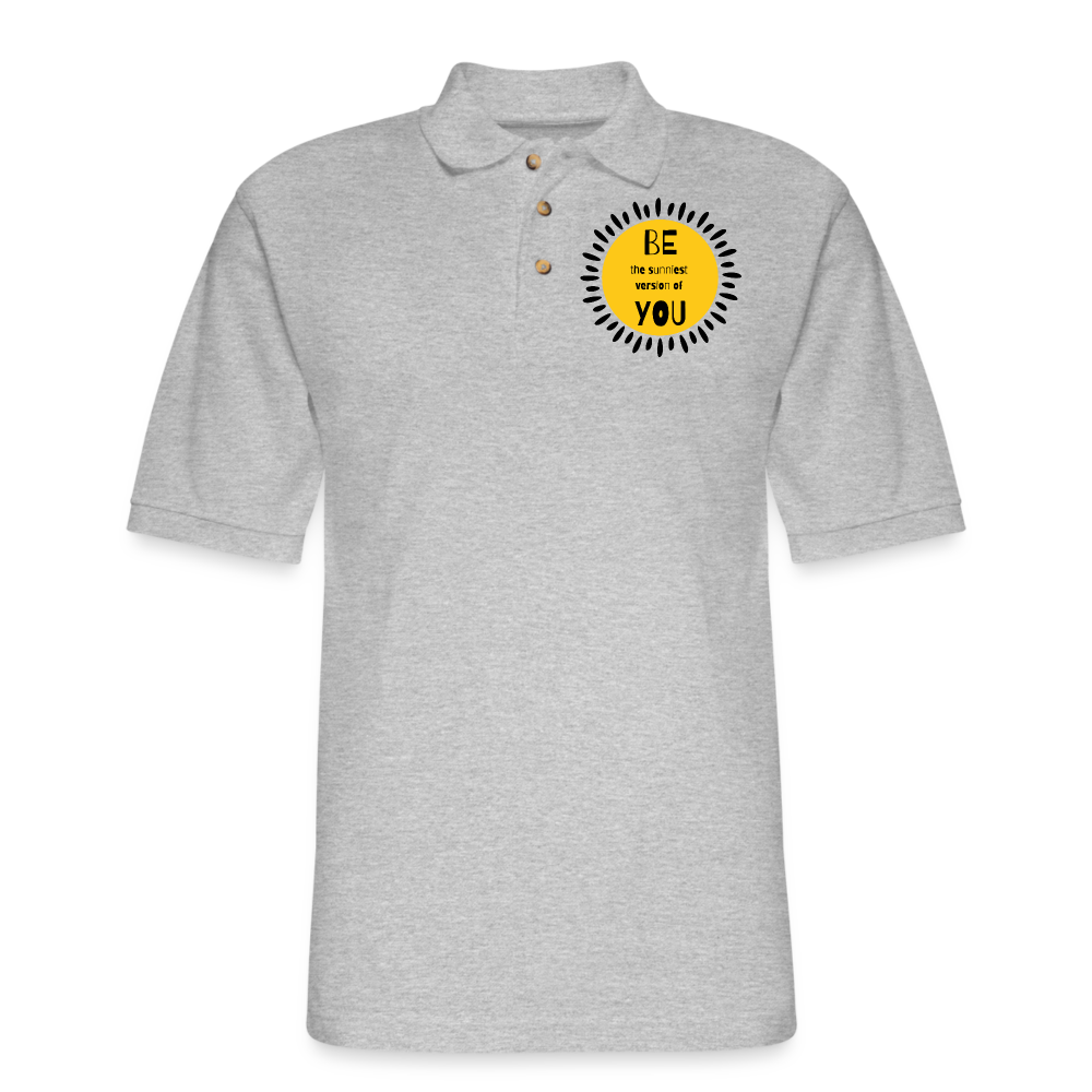 SAMPLE - Men's Pique Polo Shirt - heather gray