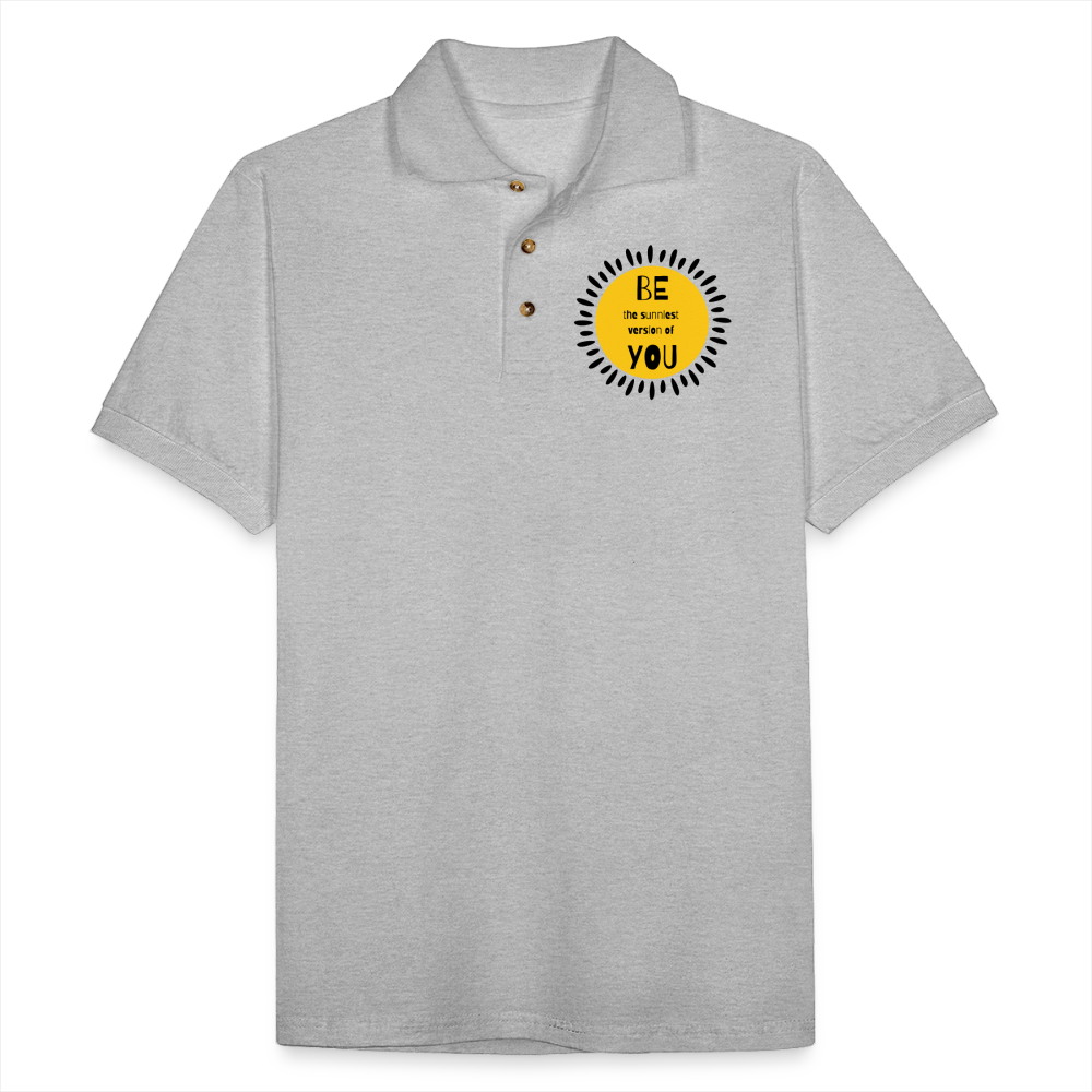 SAMPLE - Men's Pique Polo Shirt - heather gray