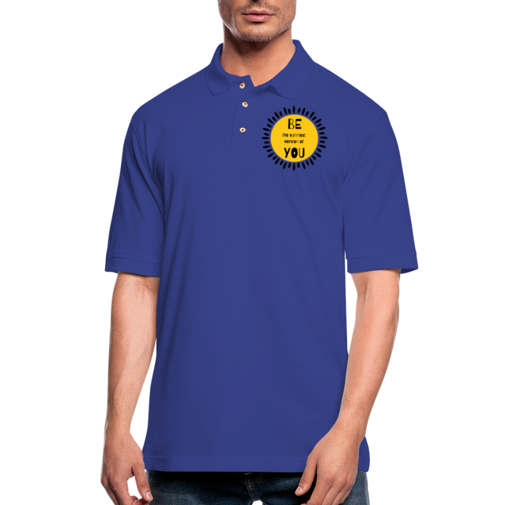 SAMPLE - Men's Pique Polo Shirt - royal blue