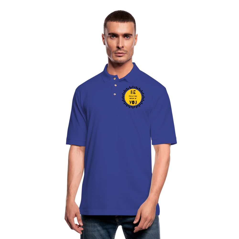 SAMPLE - Men's Pique Polo Shirt - royal blue
