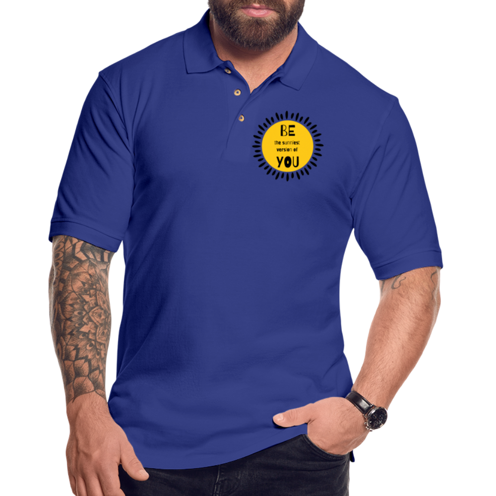 SAMPLE - Men's Pique Polo Shirt - royal blue