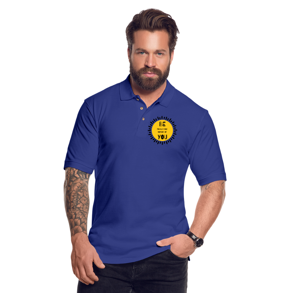 SAMPLE - Men's Pique Polo Shirt - royal blue
