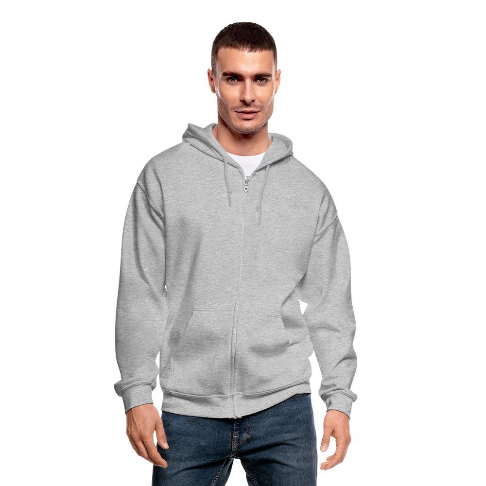 SAMPLE: Gildan Heavy Blend Adult Zip Hoodie - heather gray