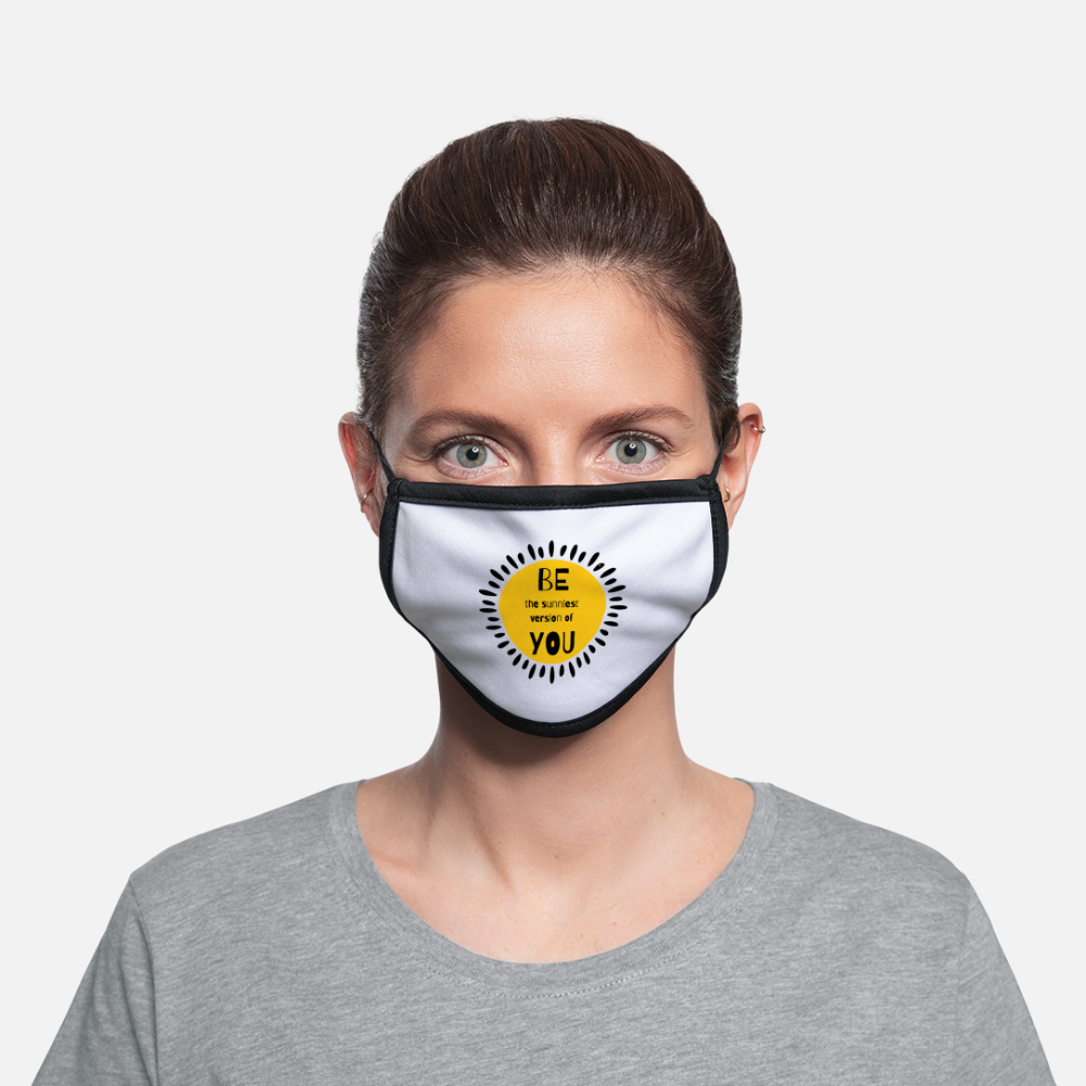 SAMPLE: Adjustable Contrast Face Mask (Small) - white/black