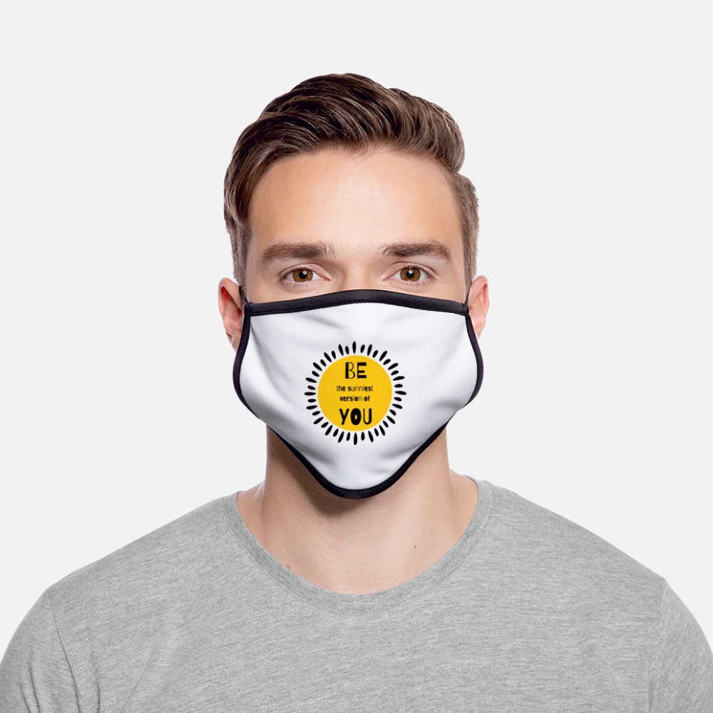 SAMPLE: Adjustable Contrast Face Mask (Large) - white/black