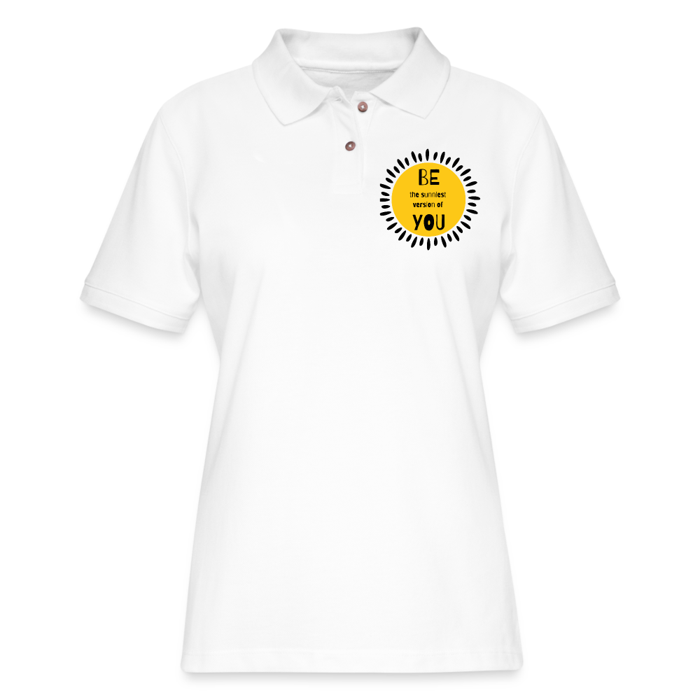 SAMPLE: Women's Pique Polo Shirt - white