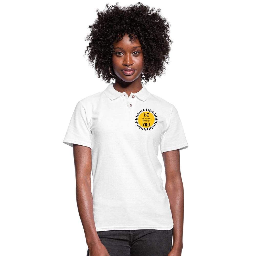 SAMPLE: Women's Pique Polo Shirt - white