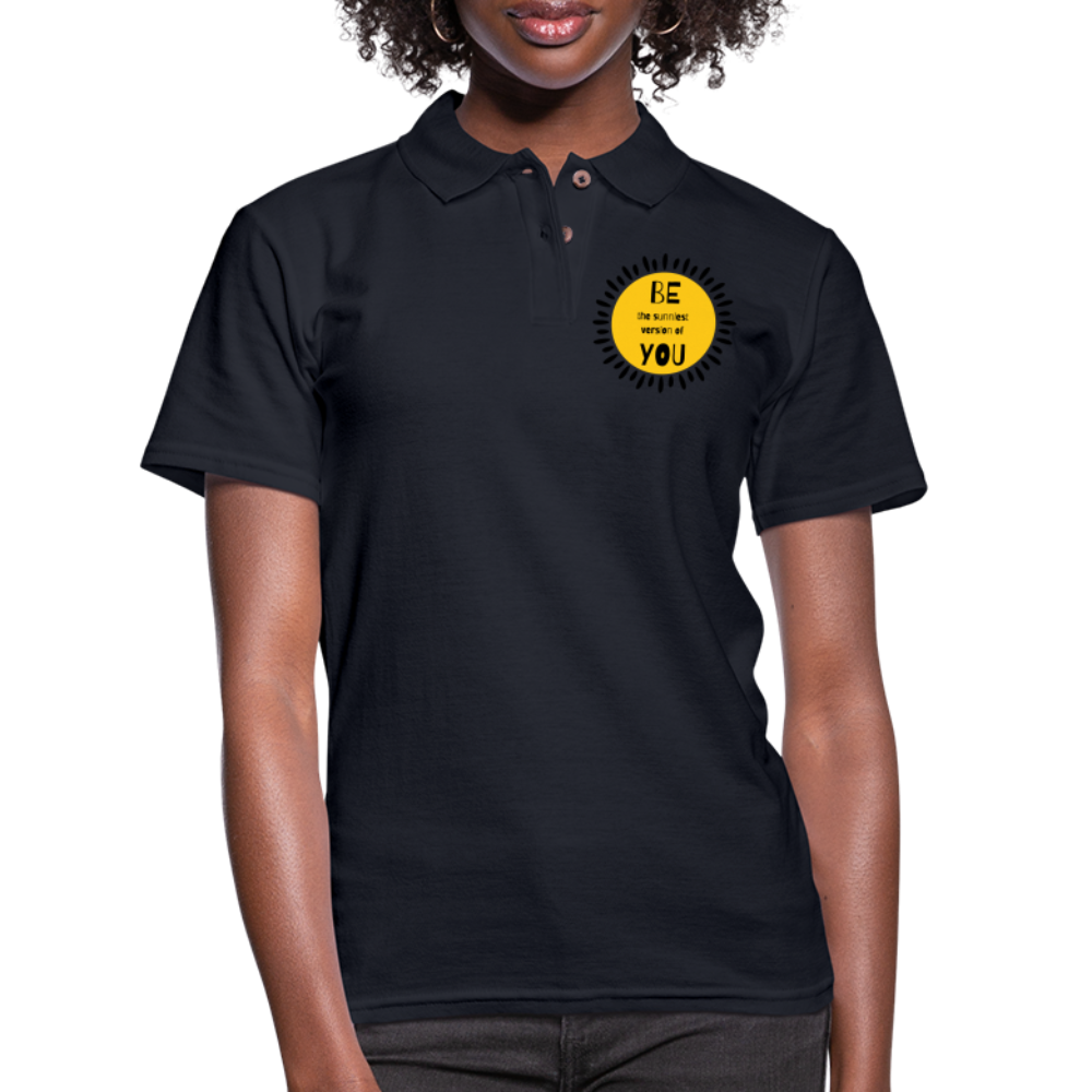 SAMPLE: Women's Pique Polo Shirt - midnight navy