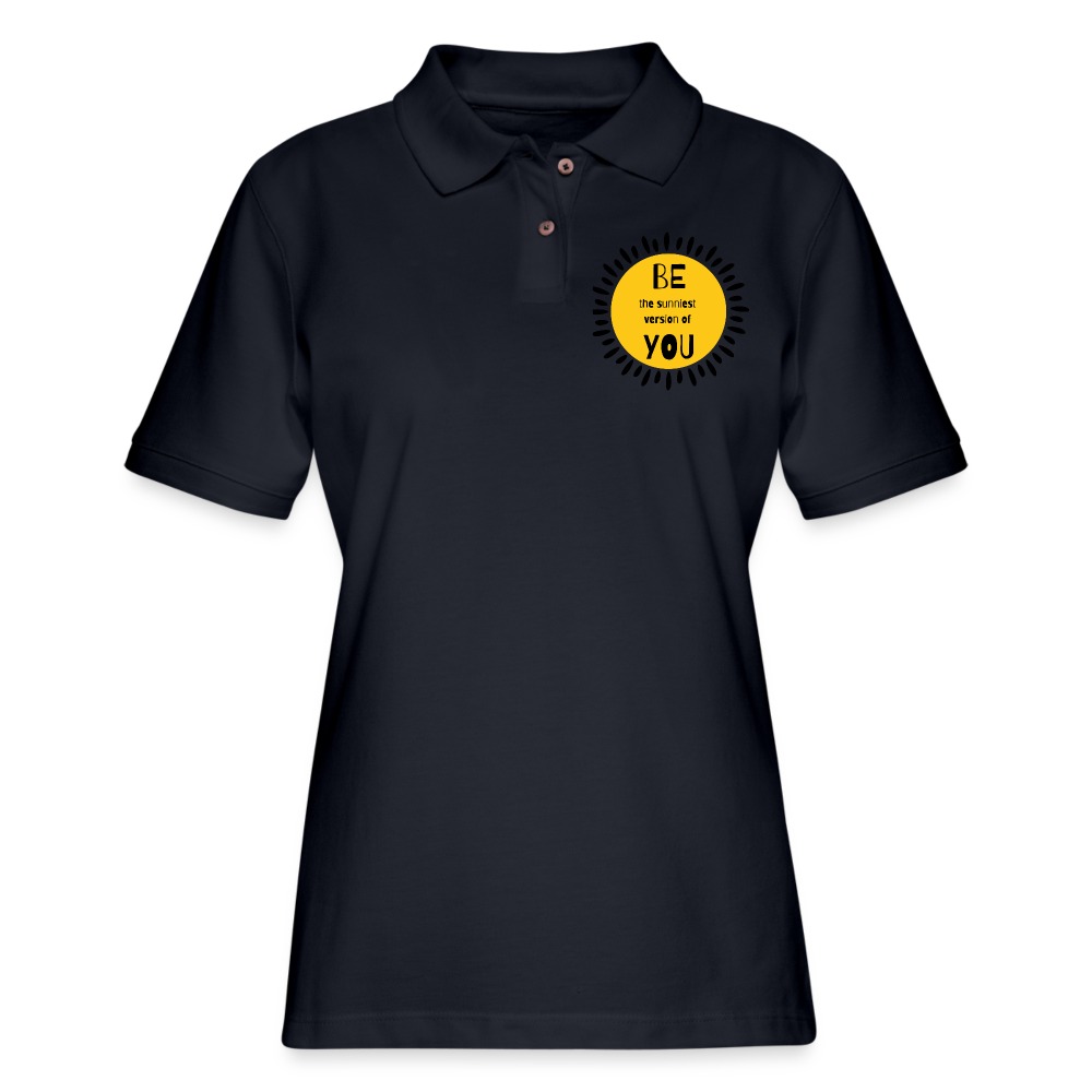 SAMPLE: Women's Pique Polo Shirt - midnight navy