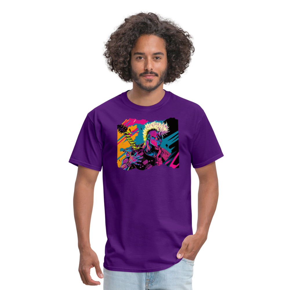 Freedom to Rock - Unisex Classic T-Shirt - purple