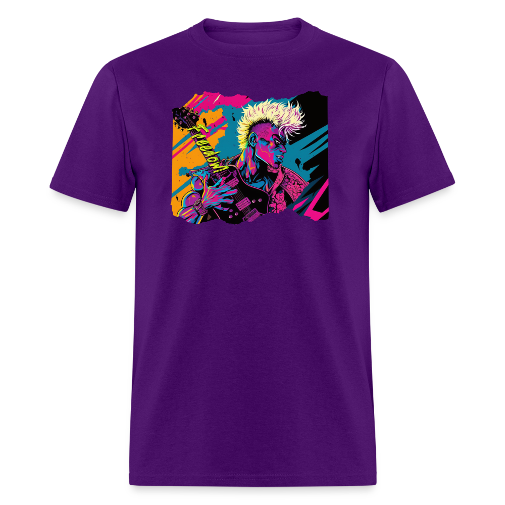 Freedom to Rock - Unisex Classic T-Shirt - purple