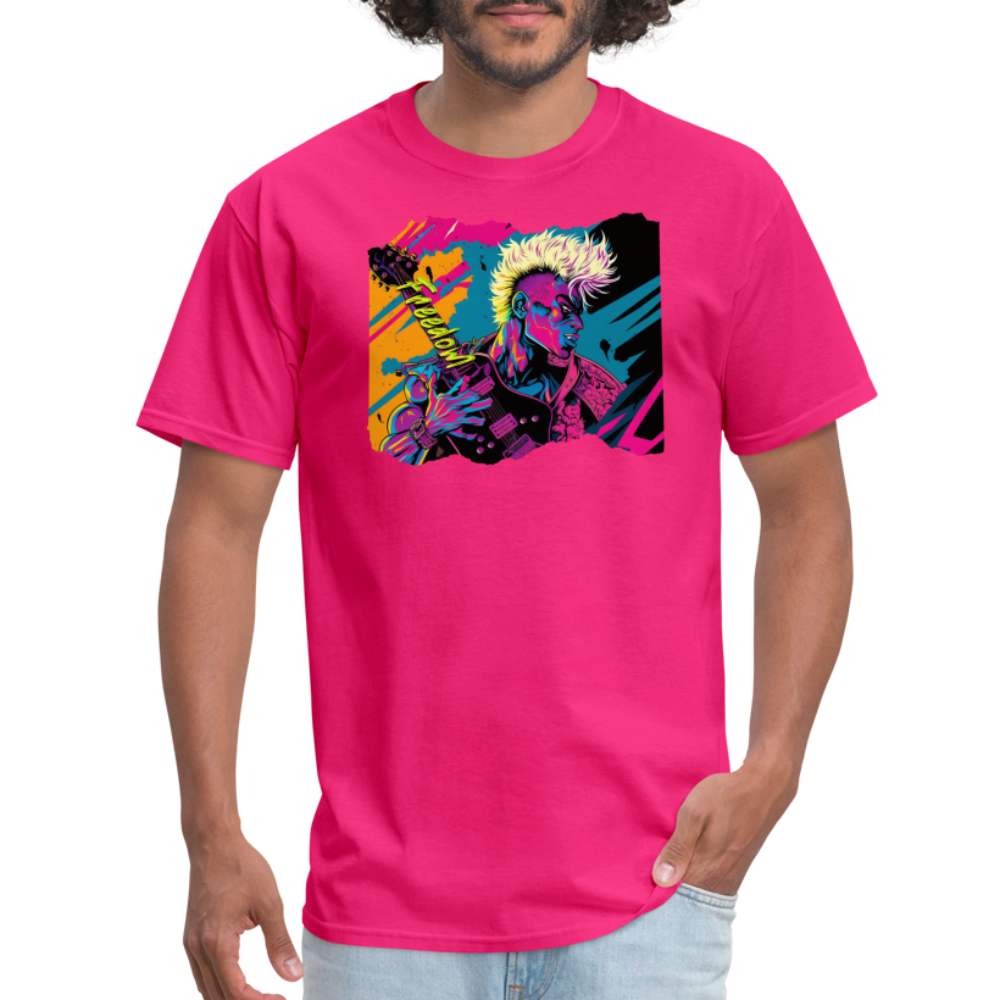 Freedom to Rock - Unisex Classic T-Shirt - fuchsia
