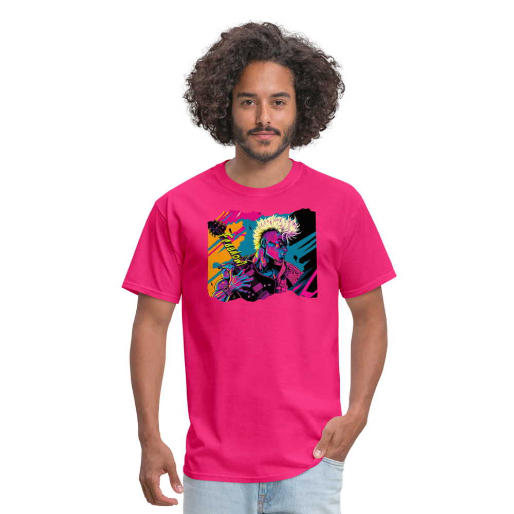 Freedom to Rock - Unisex Classic T-Shirt - fuchsia