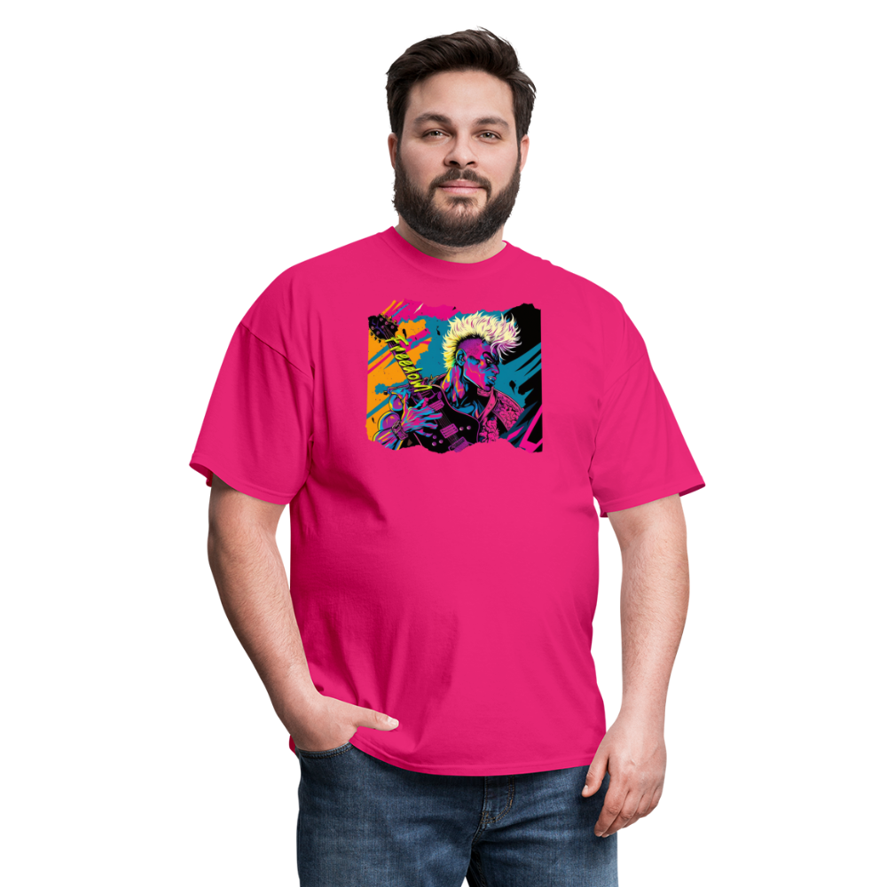 Freedom to Rock - Unisex Classic T-Shirt - fuchsia
