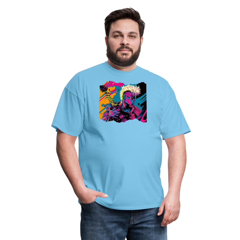 Freedom to Rock - Unisex Classic T-Shirt - aquatic blue