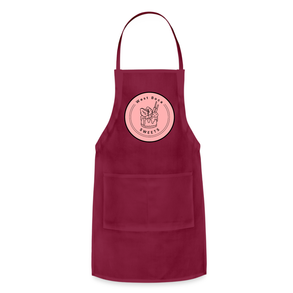 CUSTOM WBS: Adjustable Apron - burgundy