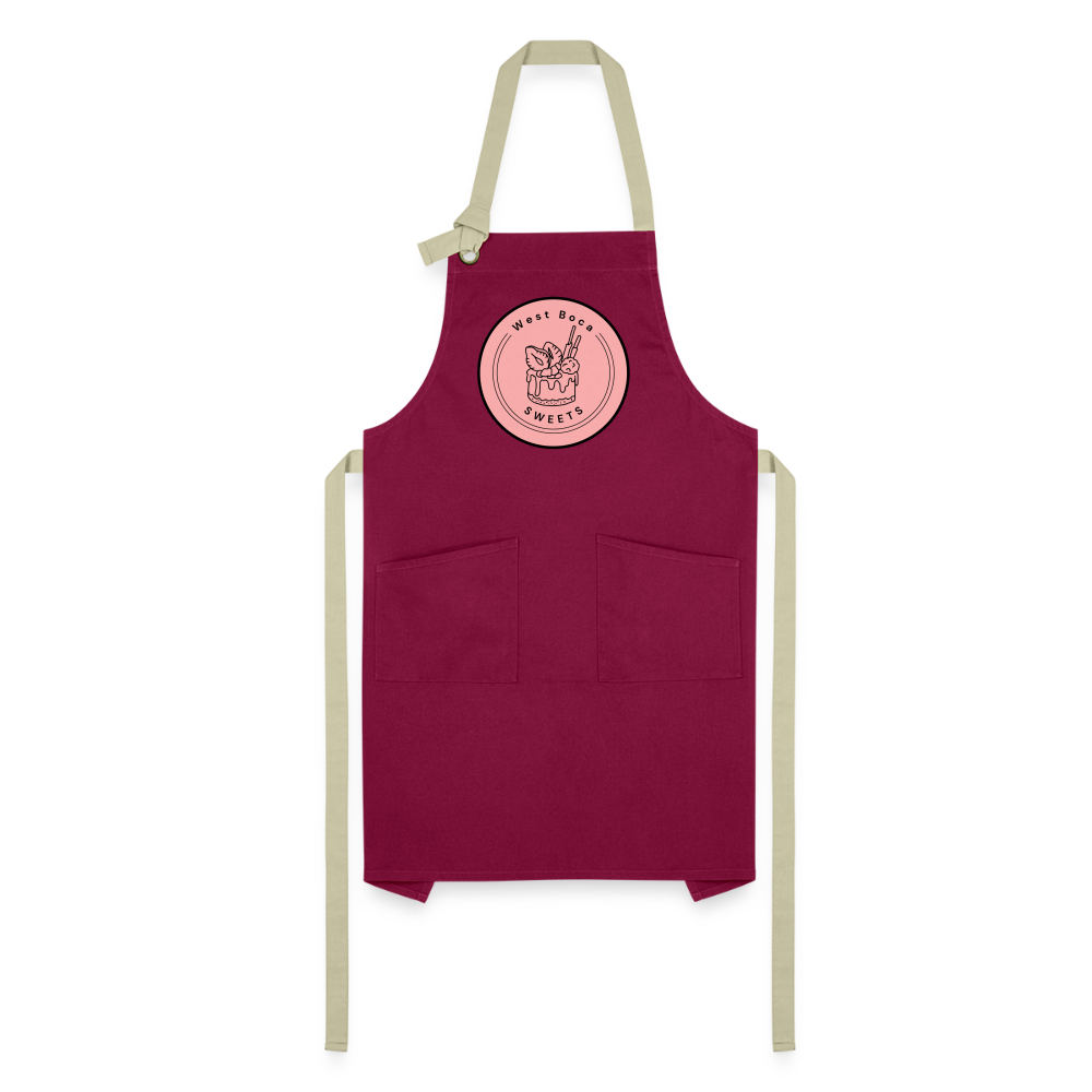 CUSTOM WBS: Artisan Apron - burgundy/khaki