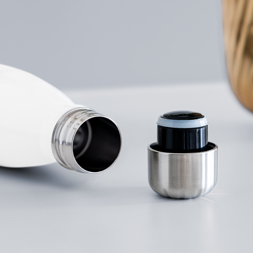 CUSTOM WBS: Insulated Stainless Steel Water Bottle - white