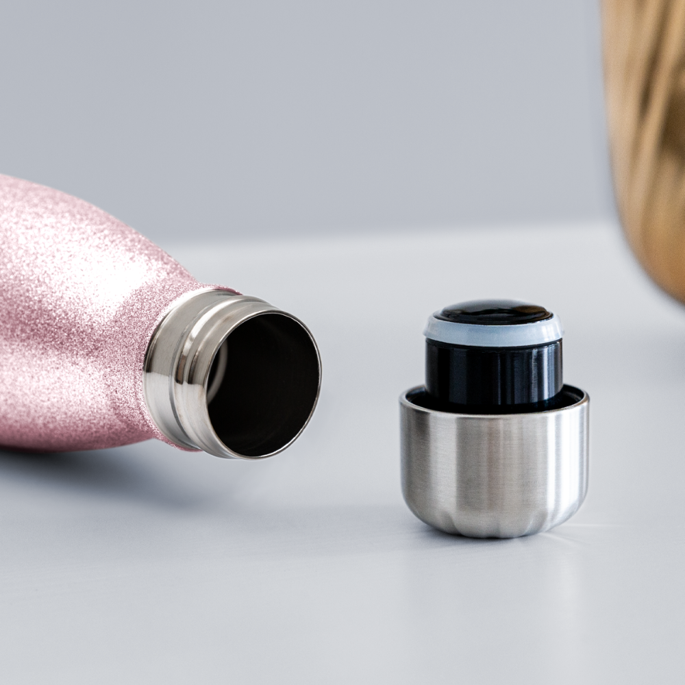 CUSTOM WBS: Insulated Stainless Steel Water Bottle - pink glitter