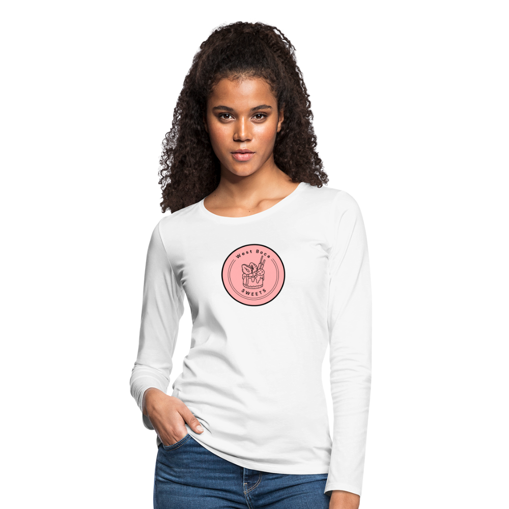 CUSTOM WBS: Women's Premium Long Sleeve T-Shirt - white
