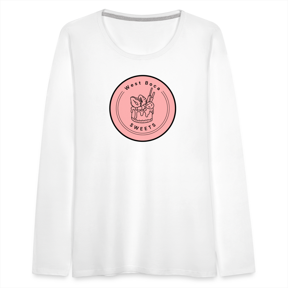 CUSTOM WBS: Women's Premium Long Sleeve T-Shirt - white