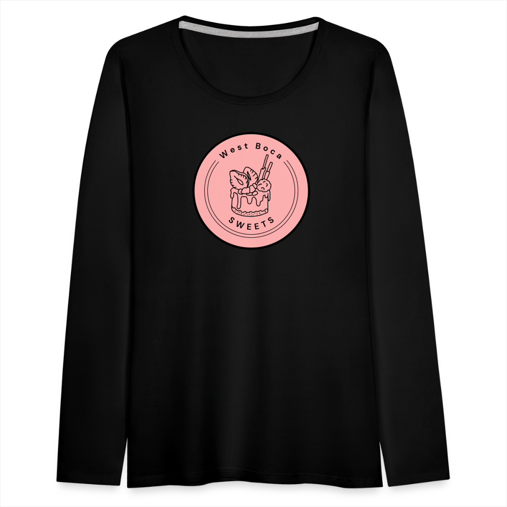 CUSTOM WBS: Women's Premium Long Sleeve T-Shirt - black