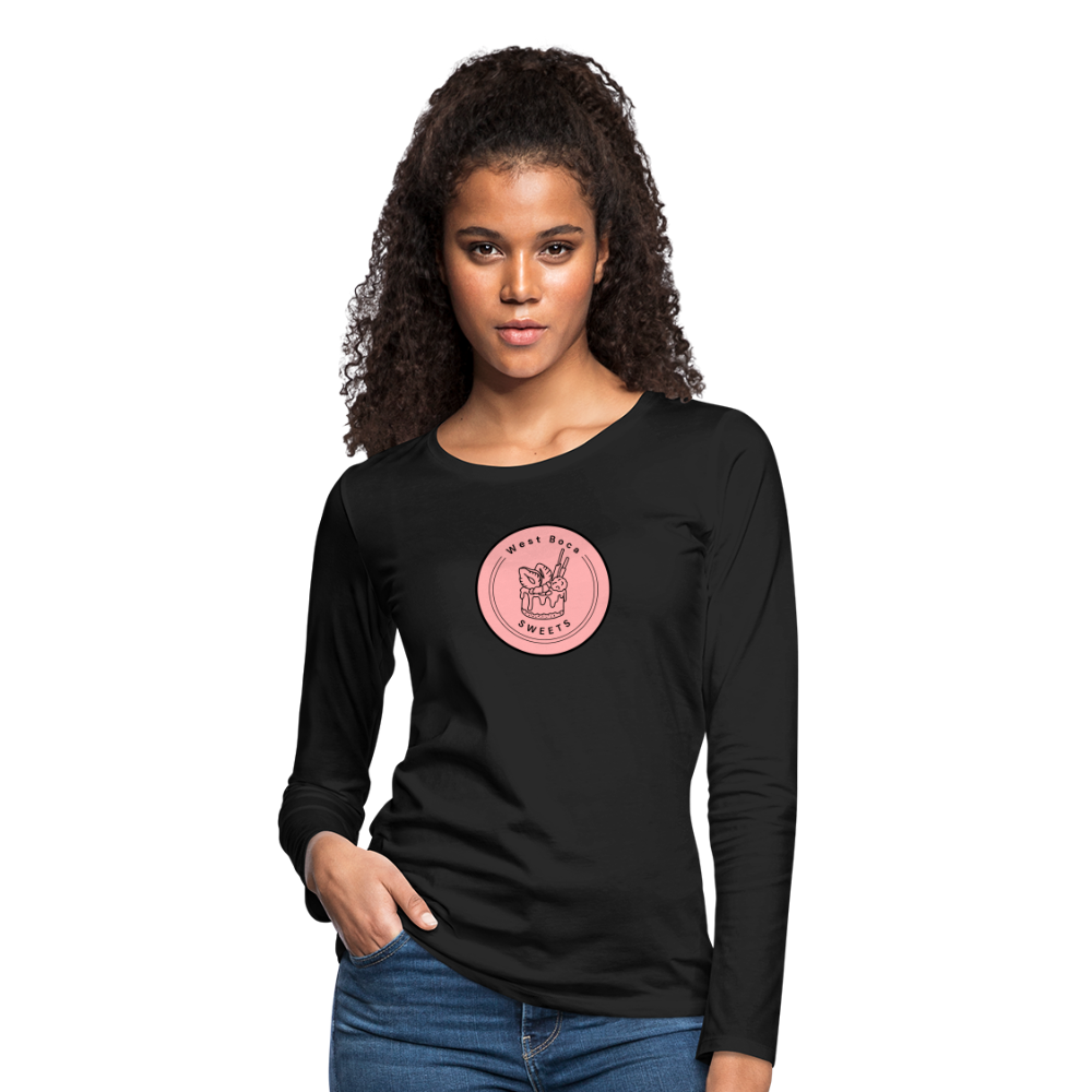 CUSTOM WBS: Women's Premium Long Sleeve T-Shirt - black
