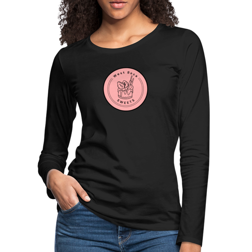 CUSTOM WBS: Women's Premium Long Sleeve T-Shirt - black
