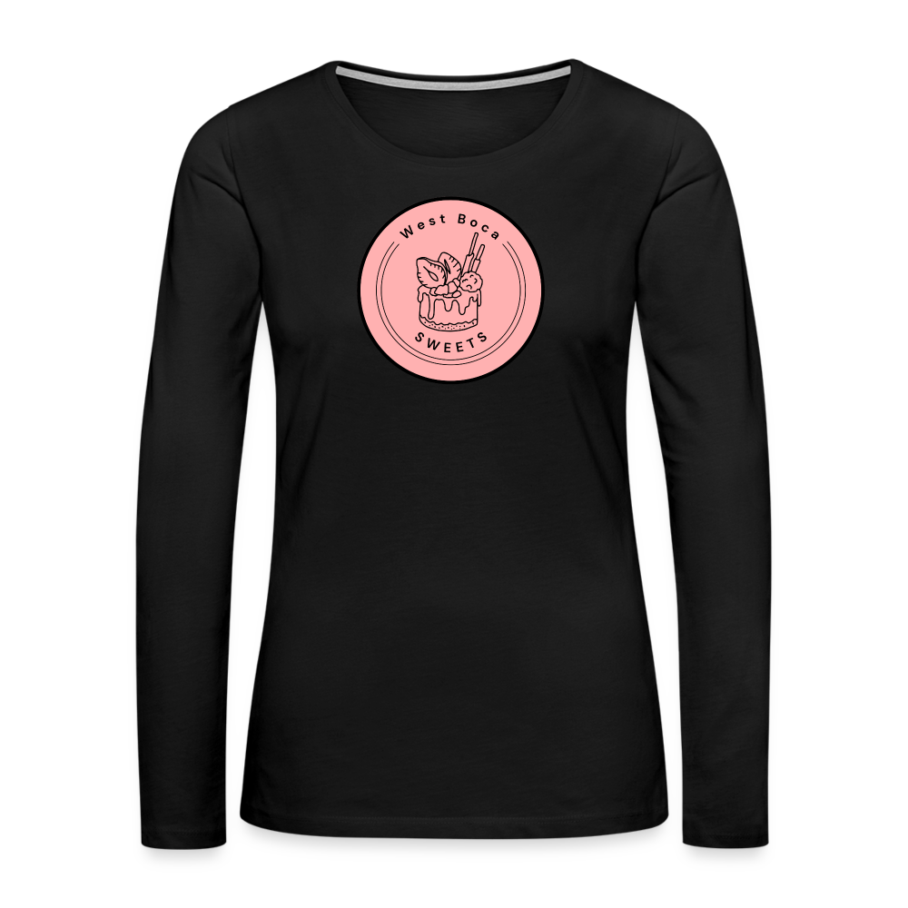 CUSTOM WBS: Women's Premium Long Sleeve T-Shirt - black